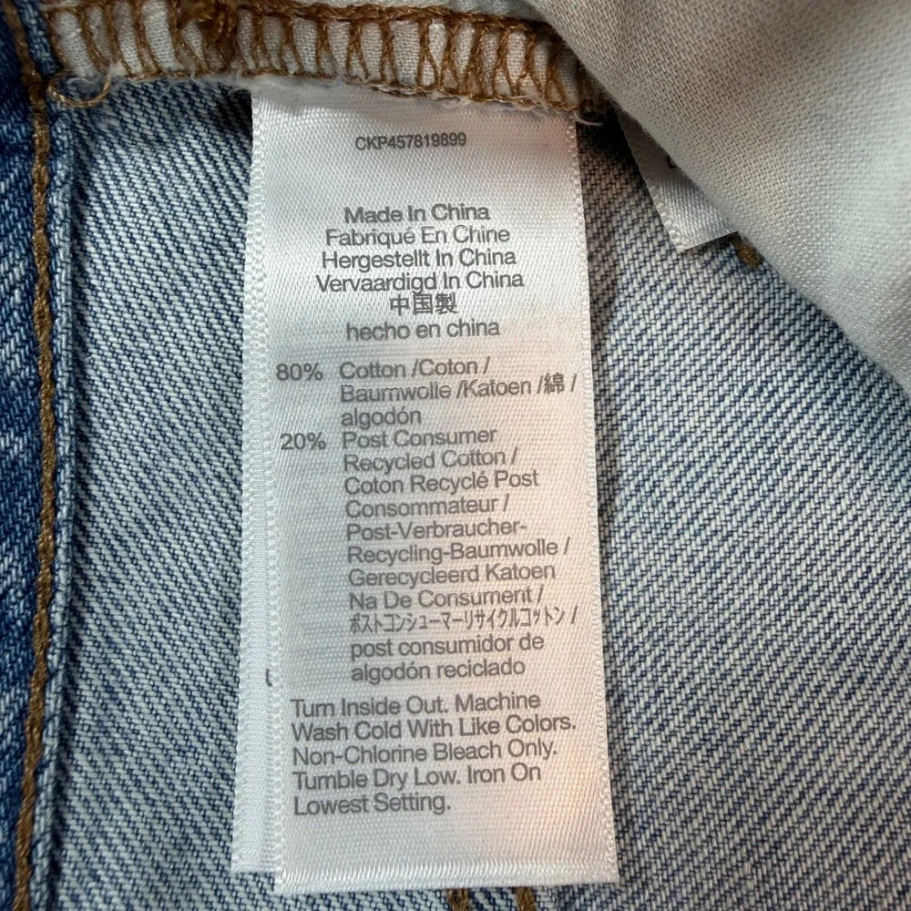 Madewell Perfect Vintage Straight Jeans Womens 27 Distressed